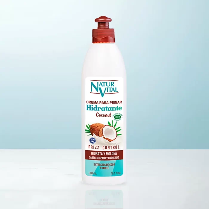 Crema Para Peinar Hidratante Coconut NaturVital - Imagen 1